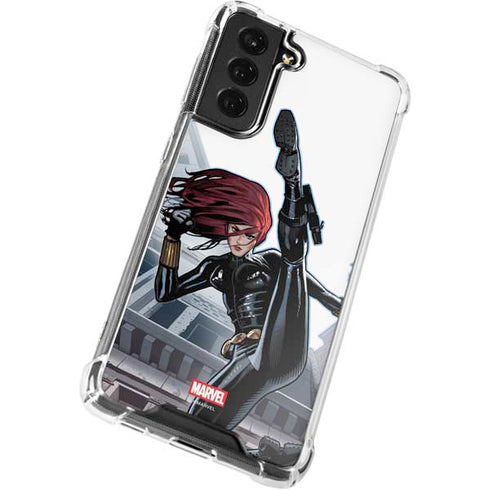 Marvel Black Widow High Kick Galaxy S21 FE Clear Case